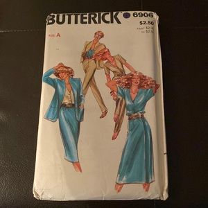 Butterick Pattern 6906 Vintage Misses Top, Jacket, Skirt Pattern